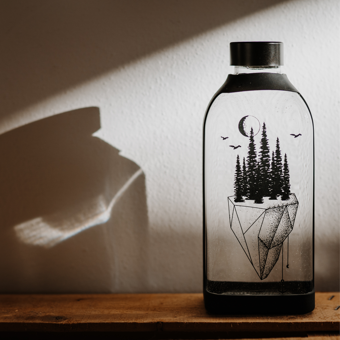 SEPP' x Feinsam - Flache Trinkflasche aus Glas *NEU*