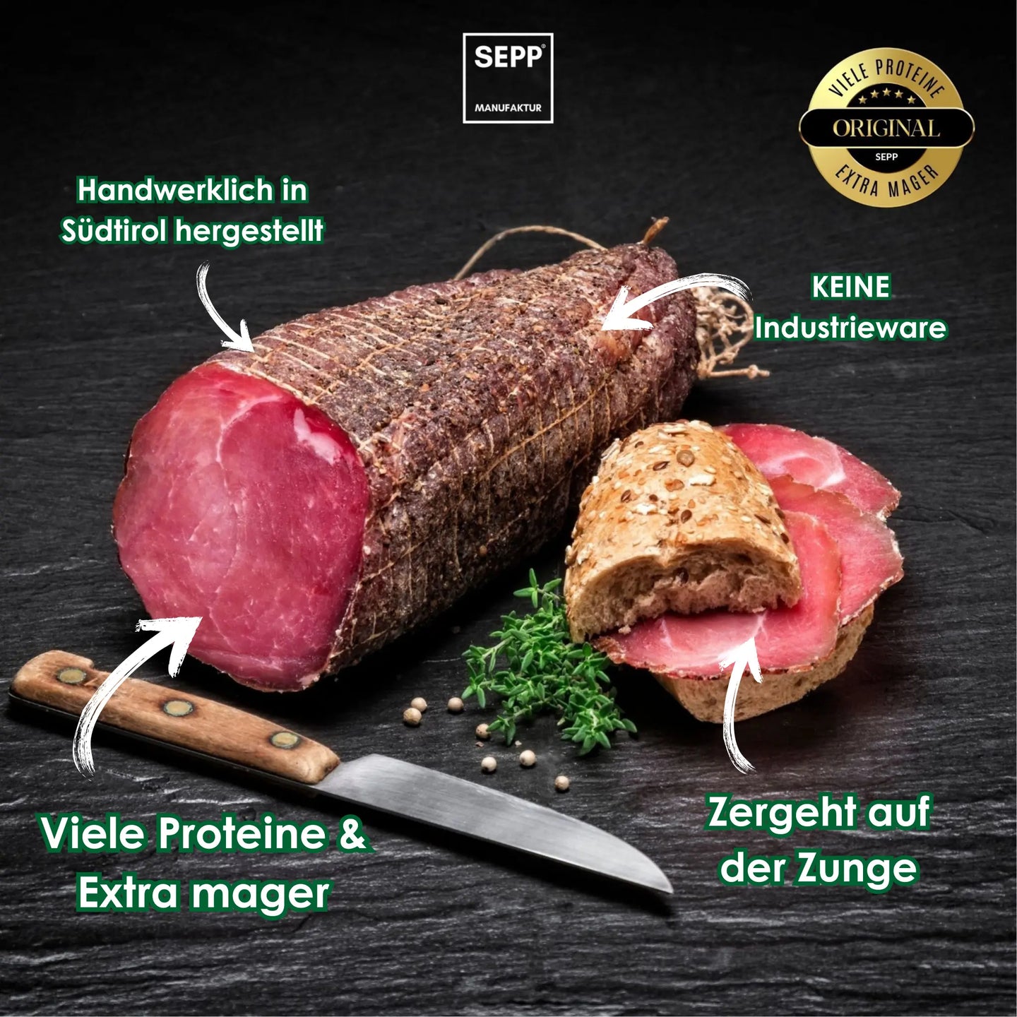 SEPP' Kaiserteil - Viele Proteine & Extra mager - SEPP'Manufaktur Südtirol