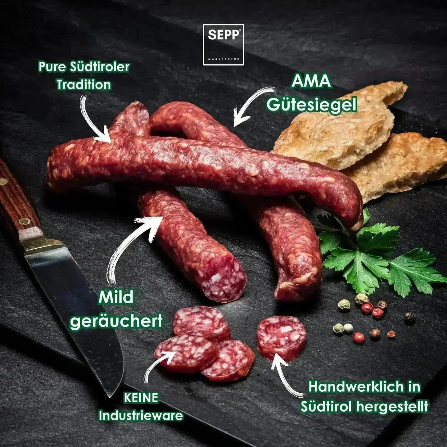 SEPP Kaminwurzen Vorteile