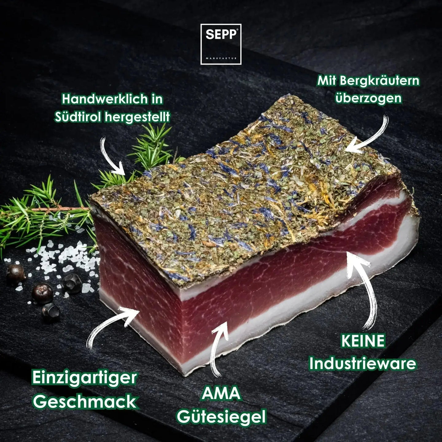 SEPP Kräuterspeck Vorteile