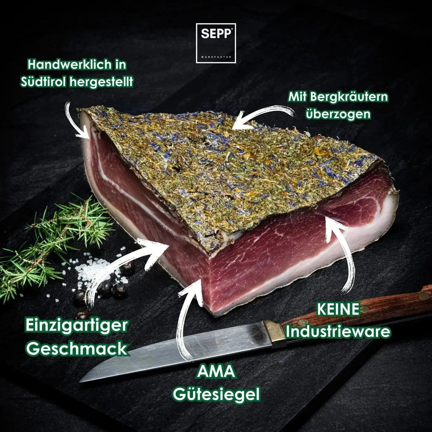 SEPP Kräuterspeck Vorteile