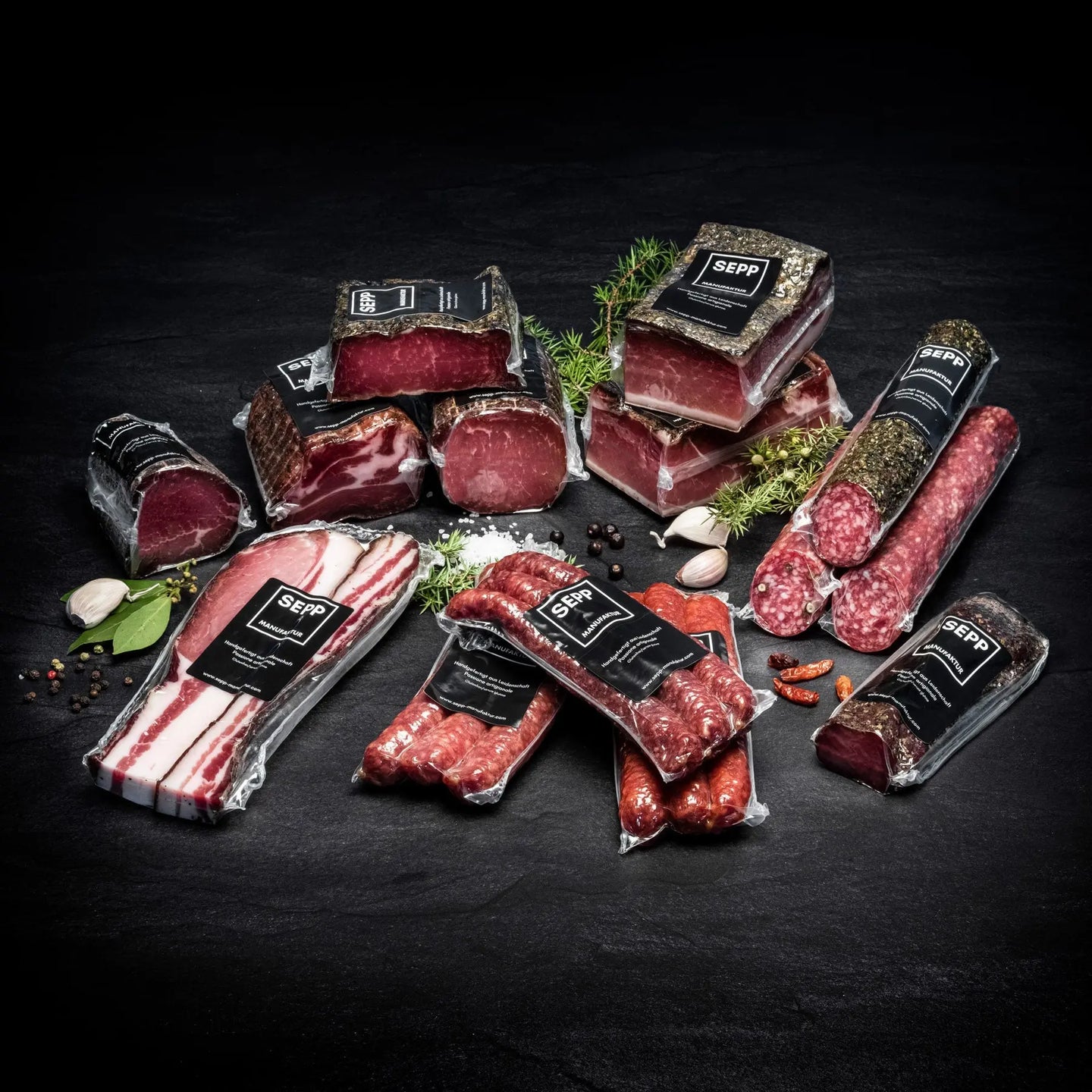 SEPP-Manufaktur® - Degustationspaket 'Mix' Premium - Versand kostenlos - SEPP'-SpeckShopOnline