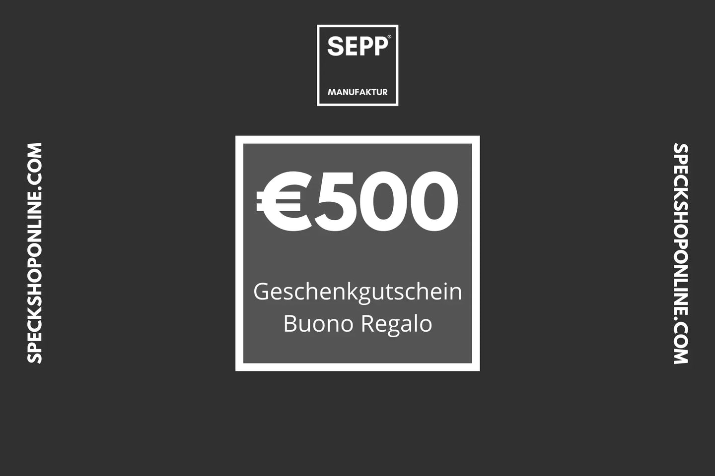 SEPP' SpeckShopOnline - Geschenkgutschein - SEPP'-SpeckShopOnline