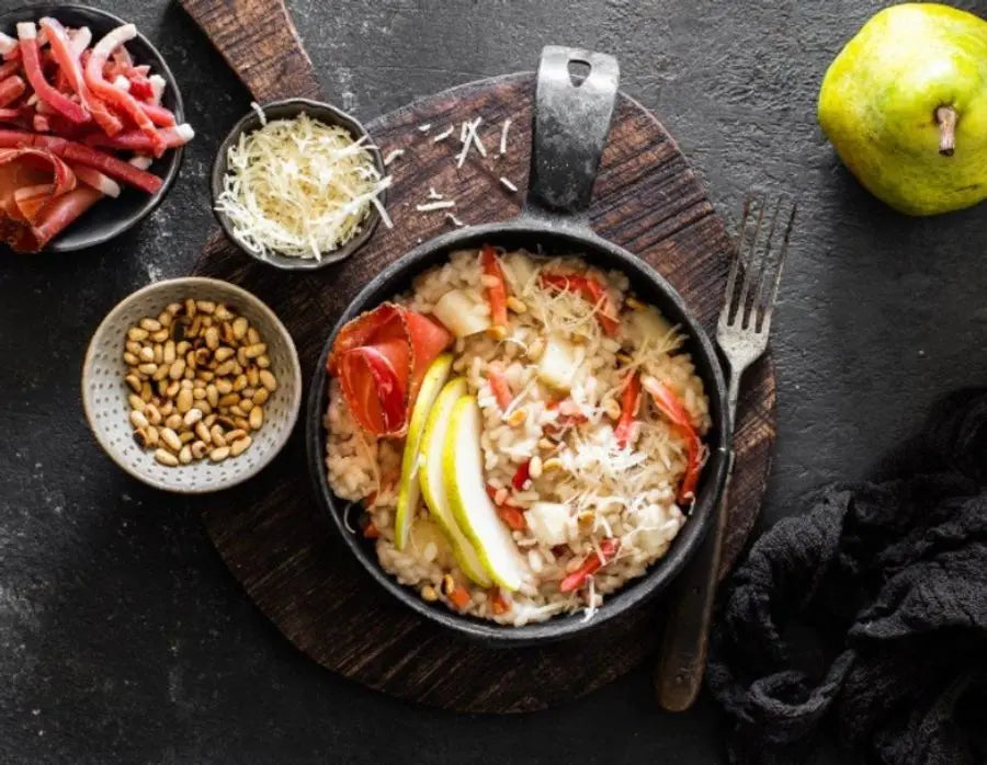 Risotto con pere e speck SEPP' dell'Alto Adige  