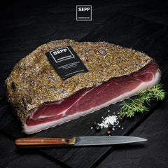 SEPP-Manufaktur® - Kräuterspeck - "Die Halbe Hamme"