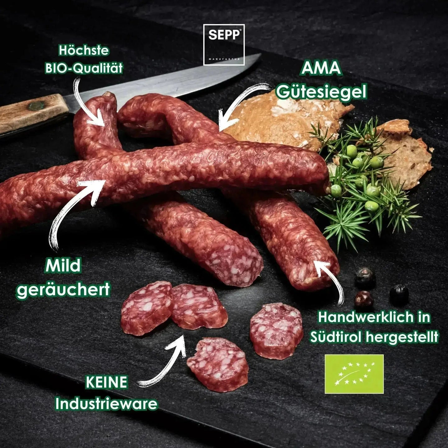 SEPP BIO Kaminwurzen Vorteile