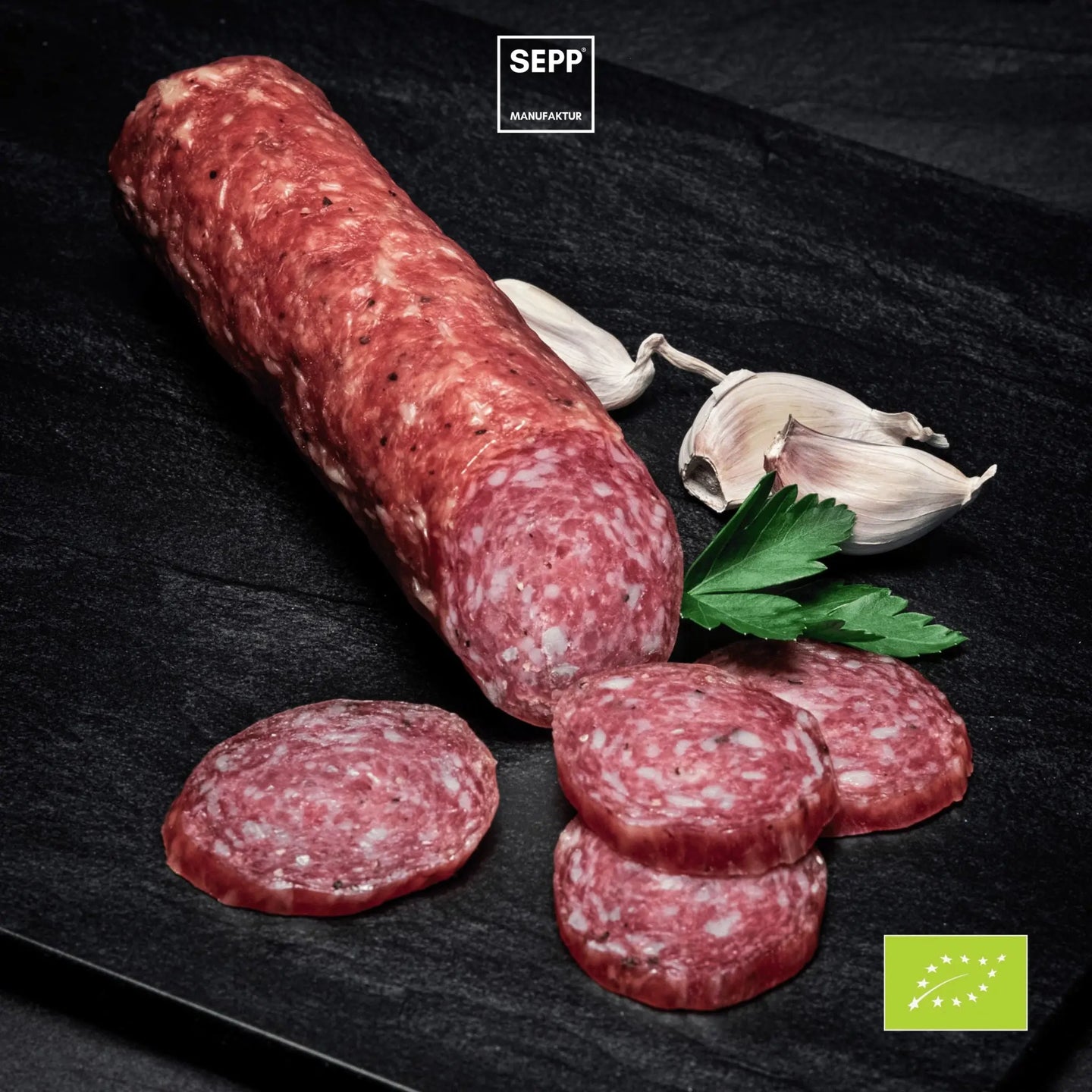 SEPP-Manufaktur® - BIO-Knoblauchsalami (200g) - SEPP'-SpeckShopOnline