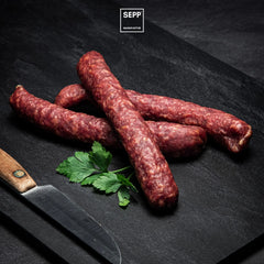 SEPP-Manufaktur® - Wildschwein-Kaminwurzen (3 Stk.-180g) - SEPP'-SpeckShopOnline