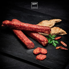 SEPP-Manufaktur® Peperoncino-Kaminwurzen (3 Stk.-180g) - SEPP'-SpeckShopOnline