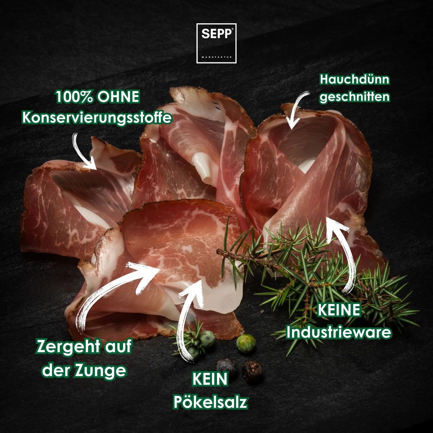 SEPP Speck fein geschnitten Vorteile