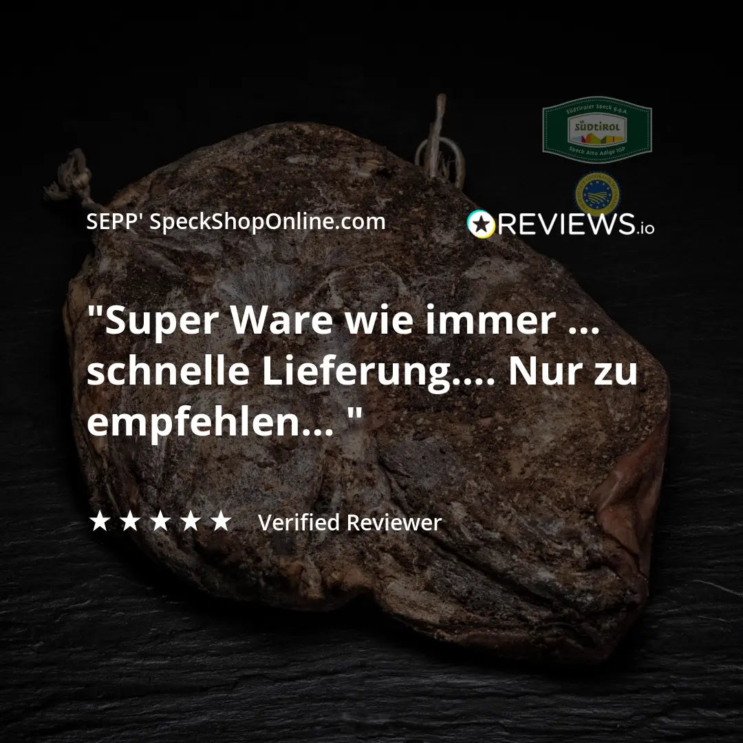 SEPP-Manufaktur® - Südtiroler Speck g.g.A. - "Die Ganze Hamme" - Versand kostenlos - SEPP'-SpeckShopOnline