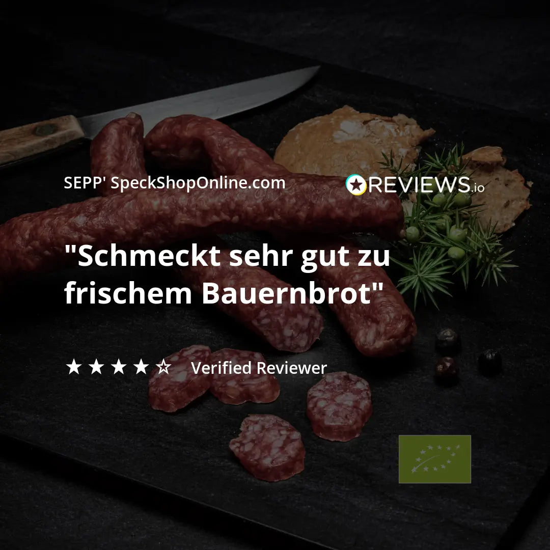 SEPP-Manufaktur® - BIO-Kaminwurzen (3 Stk.-180g) - SEPP'-SpeckShopOnline