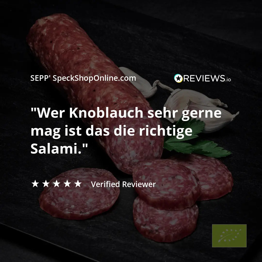 SEPP-Manufaktur® - BIO-Knoblauchsalami (200g) - SEPP'-SpeckShopOnline