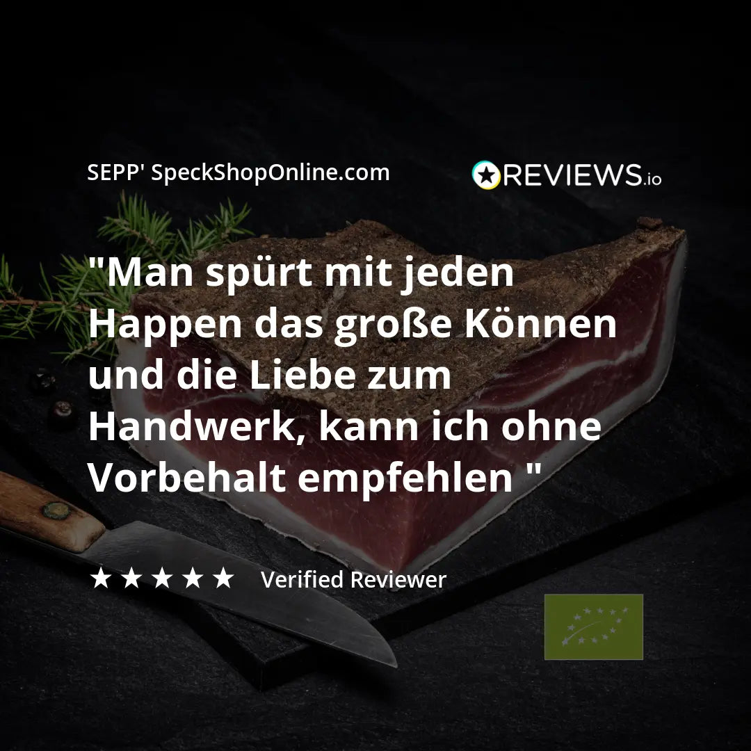 SEPP-Manufaktur® - BIO-Südtiroler Speck g.g.A. - "Das Viertel" - SEPP'-SpeckShopOnline