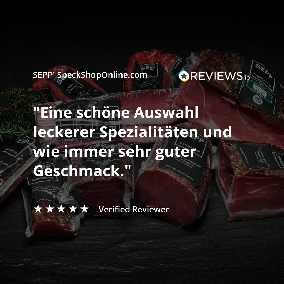 SEPP-Manufaktur® - Degustationspaket 'geräuchert' - Versand kostenlos - SEPP'-SpeckShopOnline