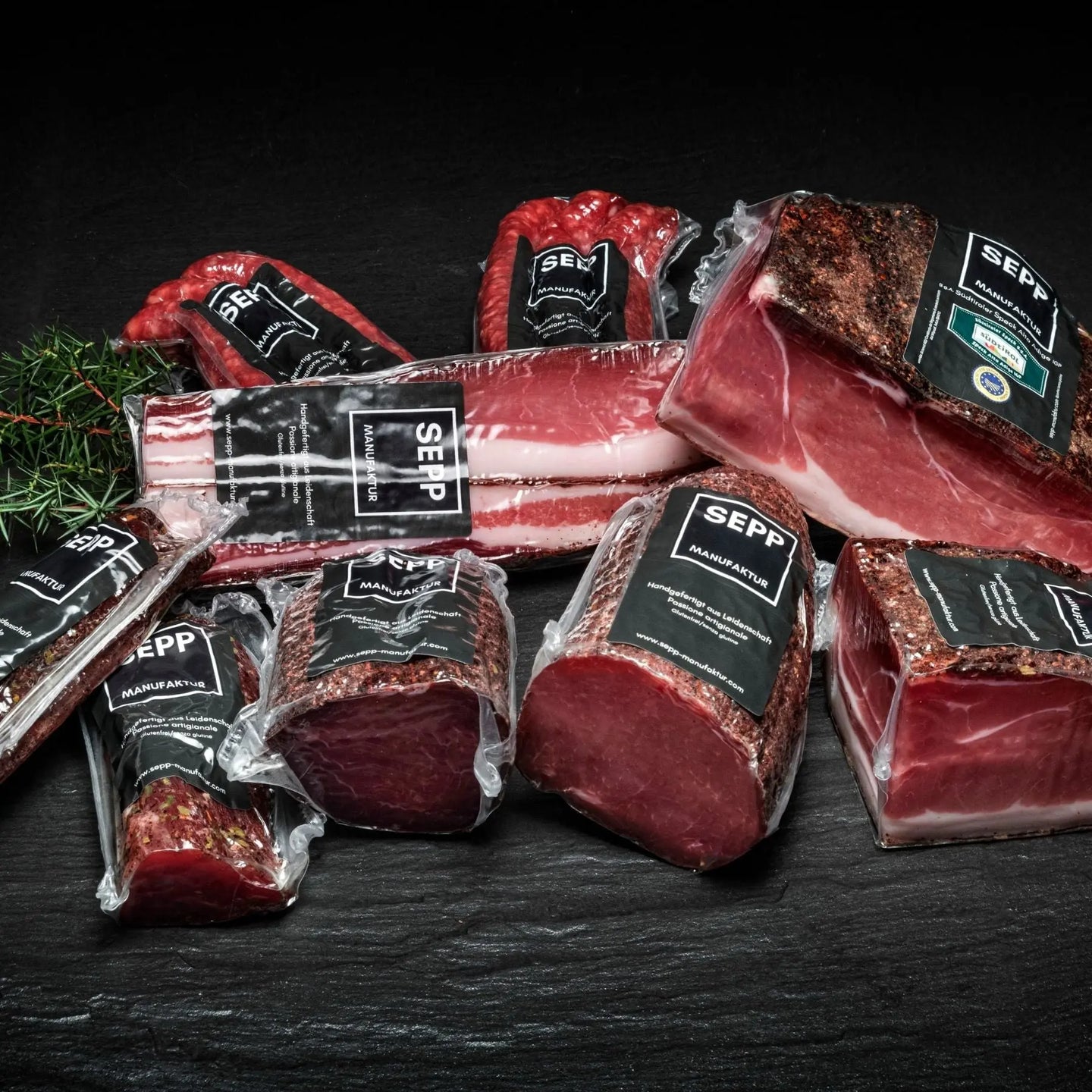 SEPP-Manufaktur® - Degustationspaket 'geräuchert' - Versand kostenlos - SEPP'-SpeckShopOnline