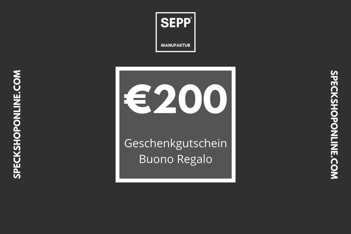 SEPP' SpeckShopOnline - Geschenkgutschein - SEPP'-SpeckShopOnline